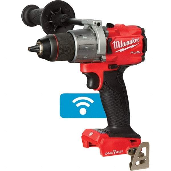 Milwaukee Tool - 18 Volt 1/2" Keyless Chuck Cordless Hammer Drill - 0 to 32,000 BPM, 0 to 2,000 RPM, Reversible - All Tool & Supply