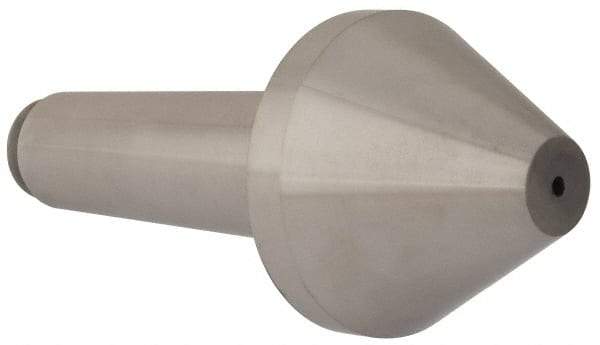 Riten - 3-1/2" Head Diam, Hardened Tool Steel Bull Nose Point Solid Dead Center - 5MT Morse Taper, 3-1/2" Point Diam, 2.155" Point Length - All Tool & Supply