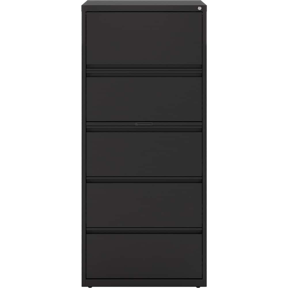 File Cabinets & Accessories; File Cabinet Type: Horizontal; Color: Black; Material: Steel; Number Of Drawers: 5.000