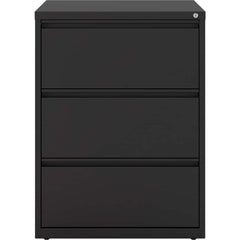 File Cabinets & Accessories; File Cabinet Type: Horizontal; Color: Black; Material: Steel; Number Of Drawers: 3.000