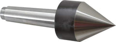 Riten - MT4 Taper Shank, Live Center - 2-1/2" Point Diam, 3-7/16" Point Len, 260 Lb Max Workpc, Pipe Nose Point - All Tool & Supply