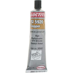 Loctite - 70 oz Tube Copper (Color) RTV Silicone Gasket Sealant - 24 hr Full Cure Time - All Tool & Supply