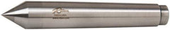 Riten - 0.72" Head Diam, Carbide-Tipped Steel Standard Point Half Dead Center - B&S 7 Brown & Sharpe Taper, 0.72" Point Diam, 1-1/8" Point Length, 4-3/8" OAL - All Tool & Supply