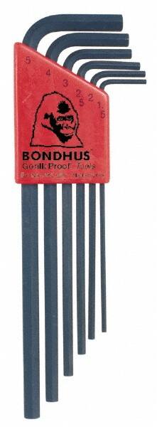 Bondhus - 6 Piece L-Key Hex Key Set - All Tool & Supply