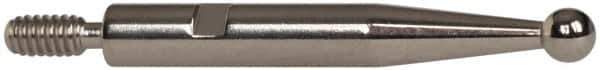 INTERAPID - 0.08" Ball Diam, Steel, Ball Test Indicator Contact Point - 0.65" Contact Point Length, Use with Brown & Sharpe Interapid 312 Dial Test Indicators (Except 74.111965 & 74.111958) - All Tool & Supply