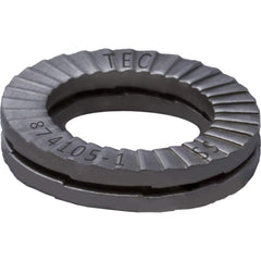 Wedge Lock Washers; Thread Size: M16; 5/8; Material: Stainless Steel; Inside Diameter: 0.669 in; Outside Diameter: 1.000 in; Finish: Uncoated; Hardness: Kolsterize Case Hardened; Standards: MIL-STD-1312-7   ISO 9001:2008    ISO TS16949; Thickness: 3.0 in