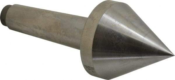 Riten - 2-3/4" Head Diam, Hardened Tool Steel Pipe Nose Point Solid Dead Center - 4MT Morse Taper, 2-3/4" Point Diam, 2.37" Point Length - All Tool & Supply