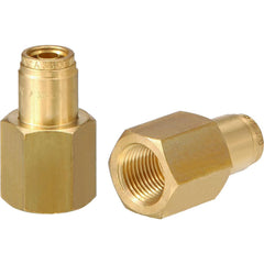 Metal Push-To-Connect Tube Fittings; Fitting Type: CONN; Connection Type: Push-to-Connect x FNPT; Material: Brass; Thread Size: 1/4″; Tube Outside Diameter: 1/4; Fitting Shape: Straight; Maximum Working Pressure (Psi - 3 Decimals): 250.000; Overall Length