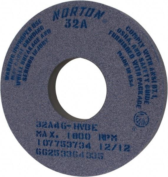 Norton - 14" Diam x 5" Hole x 1-1/2" Thick, H Hardness, 46 Grit Surface Grinding Wheel - Aluminum Oxide, Type 1, Coarse Grade, 1,800 Max RPM, Vitrified Bond, No Recess - All Tool & Supply