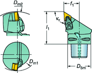 C5-CDJNR-35060-15-4 Capto® and SL Turning Holder - All Tool & Supply