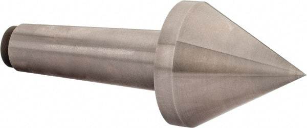 Riten - 3-1/2" Head Diam, Hardened Tool Steel Pipe Nose Point Solid Dead Center - 5MT Morse Taper, 3-1/2" Point Diam, 3.017" Point Length, 4.03" OAL - All Tool & Supply