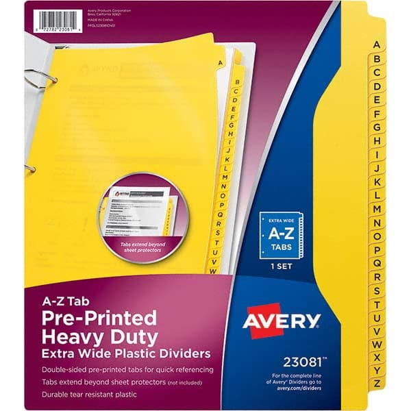 AVERY - Tabs, Indexes & Dividers Indexes & Divider Type: Preprinted Tab Dividers Size: 8 1/2 x 11 - All Tool & Supply