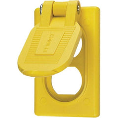 Hubbell Wiring Device-Kellems - Weatherproof Box Covers Cover Shape: Rectangle Number of Holes in Outlet: 1 - All Tool & Supply