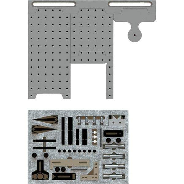 Phillips Precision - CMM Fixtures Type: Fixture Kits & Sets Plate Design: Magnetic - All Tool & Supply