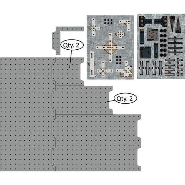 Phillips Precision - CMM Fixtures Type: Fixture Kits & Sets Plate Design: Magnetic - All Tool & Supply