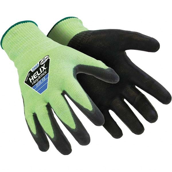 HexArmor - Size XS (6), ANSI Cut Lvl A9, Polyurethane Coated Cut Resistant Gloves - All Tool & Supply