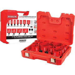 Freud - Hole Saw Kits Minimum Saw Diameter (Inch): 1-1/8 Maximum Saw Diameter (Inch): 4.5200 - All Tool & Supply