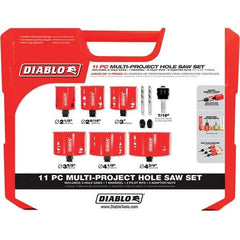 Freud - Hole Saw Kits Minimum Saw Diameter (Inch): 2-1/8 Maximum Saw Diameter (Inch): 4-3/4 - All Tool & Supply