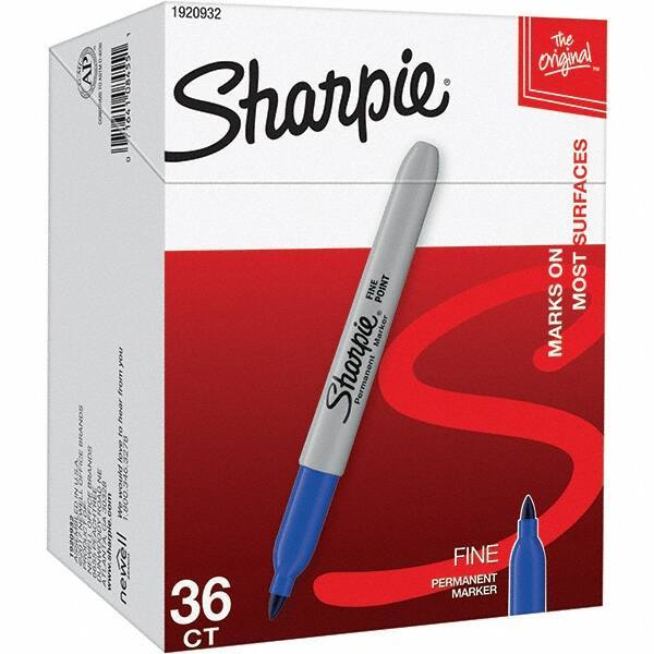 Sharpie - Markers & Paintsticks Type: Permanent Color: Blue - All Tool & Supply