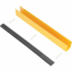 Vestil - 4-7/8" Long, Rubber Rack Guard - Yellow/Black - All Tool & Supply