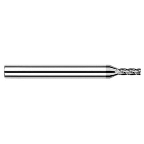 Diamond End Mills for Non-Ferrous Materials - CVD Diamond - 0.0150″ (1/64″) Cutter Diameter × 0.0230″ Length of Cut Carbide Square End Mill, 4 Flutes, CVD Diamond Coated - Exact Industrial Supply