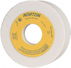 Norton - 4" Diam, 1-1/4" Hole Size, 1-1/2" Overall Thickness, 60 Grit, Type 6 Tool & Cutter Grinding Wheel - Medium Grade, Aluminum Oxide, K Hardness, Vitrified Bond, 5,730 RPM - All Tool & Supply