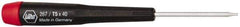 Wiha - T5 Torx Driver - 1-9/16" Blade Length, 4-3/4" OAL, Tapered Handle - All Tool & Supply