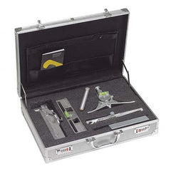 Jackson Safety - Layout & Setup Kits Type: Accessory Kit Contents: #1 Curvo-Mark Marker; #7 Centering Head; #8 Pro-Mag Level; Standard Radius Marker; Square Soap Stone & Holder; Loackable Metal Carrying Case - All Tool & Supply