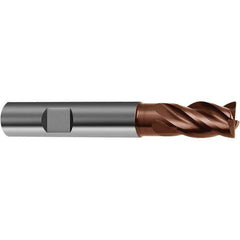 Guhring - 1/2", 4 Flute, Single End, Solid Carbide, Corner Chamfer End Mill - 2-1/2" OAL, 5/8 LOC, Right Hand Cut - All Tool & Supply