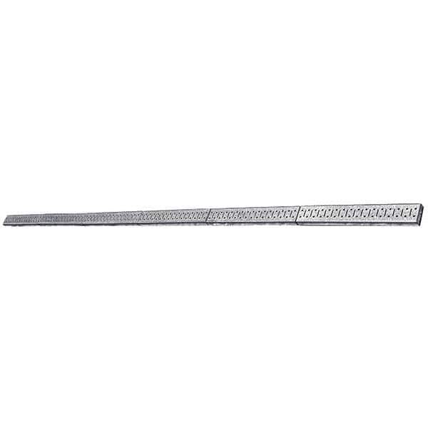 Wall Control - 96" Wide x 2-1/2" High Peg Board Strip - 6 Panels, Galvanized Steel, Metallic - All Tool & Supply