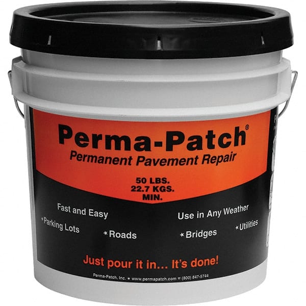 Perma-Patch - Drywall & Hard Surface Compounds Type: Permanent Asphalt Patch Material Color: Black - All Tool & Supply