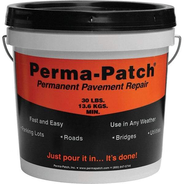 Perma-Patch - Drywall & Hard Surface Compounds Type: Permanent Asphalt Patch Material Color: Black - All Tool & Supply