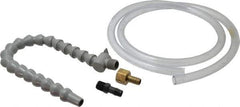 Graymills - 2 Piece, 60" Hose Length, 1/2" Nozzle Diam, 1/2" Hose ID, Coolant Hose Kit - For Flood-Type Coolant Systems - All Tool & Supply