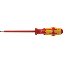 Wera - Insulated Slotted Screwdriver - 200mm Blade Length, Ergonomic Handle - All Tool & Supply