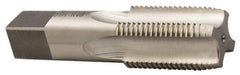 Value Collection - 7/8-14" BSPP, 5 Flutes, Bright Finish, High Speed Steel British Standard Pipe Tap - 1.125" Shank Diam, 0.843" Square Size, 1-3/4" Thread Length, 3-3/4" Overall Length - Exact Industrial Supply