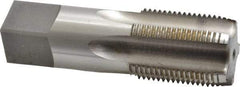 Reiff & Nestor - 3/4-14" BSPP, 5 Flutes, Plug Chamfer, Bright Finish, High Speed Steel British Standard Pipe Tap - 0.9063" Shank Diam, 0.679" Square Size, 1-3/8" Thread Length, 3-1/4" Overall Length, Series 122P - Exact Industrial Supply