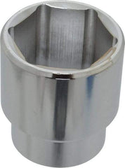 Proto - 1-1/2", 1/2" Drive, Standard Hand Socket - 6 Points, 2-1/4" OAL, Chrome Finish - All Tool & Supply