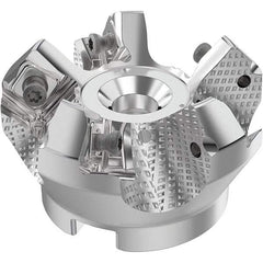 Seco - 50mm Cut Diam, 22mm Arbor Hole, 6mm Max Depth of Cut, 48° Indexable Chamfer & Angle Face Mill - 5 Inserts, SN.. Insert, Right Hand Cut, 5 Flutes, Through Coolant, Series R220.54 - All Tool & Supply