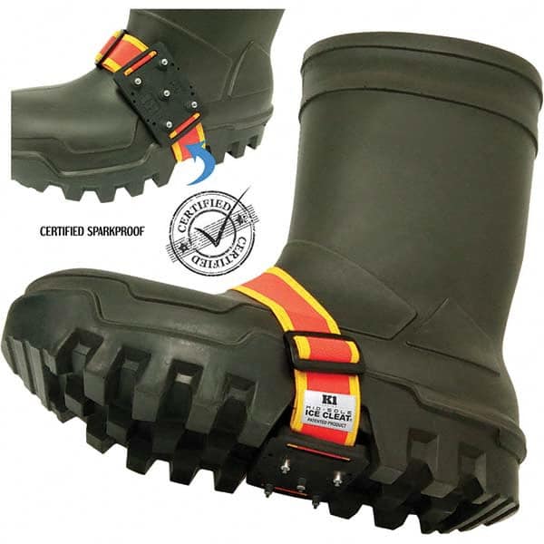 Geroline - Ice Traction Footwear Footwear Style: Strap-On Cleat Traction Type: Steel Studs - All Tool & Supply