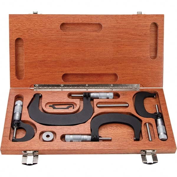 TESA Brown & Sharpe - Mechanical Outside Micrometer Sets Minimum Measurement (Inch): 0 Minimum Measurement (Decimal Inch): 0 - All Tool & Supply