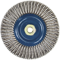 Norton - 6" OD, 5/8-11 Arbor Hole, Stringer Bead Stainless Steel Wheel Brush - All Tool & Supply