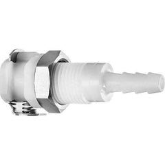 Value Collection - Plastic Quick-Disconnect Tube Couplings   Type: Panel Mount Hose Barb-Female Socket    Nominal Flow Size: 1/8 (Inch) - All Tool & Supply