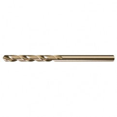 #10 RHS / RHC HSS-CO 8% (M42) 135 Degree Split Point NAS907 Type J Cobalt Heavy Duty 6″ Extended Length Drill - Straw / Gold Oxide - All Tool & Supply