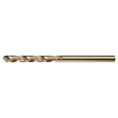 #10 RHS / RHC HSS-CO 8% (M42) 135 Degree Split Point NAS907 Type J Cobalt Heavy Duty 6″ Extended Length Drill - Straw / Gold Oxide - All Tool & Supply