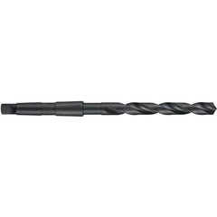 1/8″ HSS 118 Degree Thin Point Taper Shank Drill 4xD DIN 345-Black Oxide