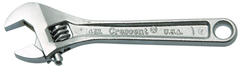 1/2" Opening - 4" OAL - Adjustable Wrench Chrome - All Tool & Supply