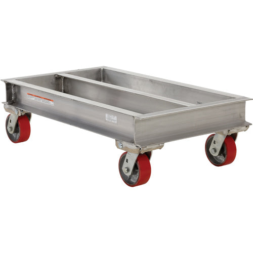 Aluminum Channel Dolly 2000 lb 24W × 36L - Exact Industrial Supply