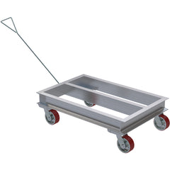 Aluminum Channel Dolly 24W × 42L W/Handle - Exact Industrial Supply