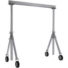 Aluminum Gantry Crane W/Pnu Caster 8 × 12 - Exact Industrial Supply