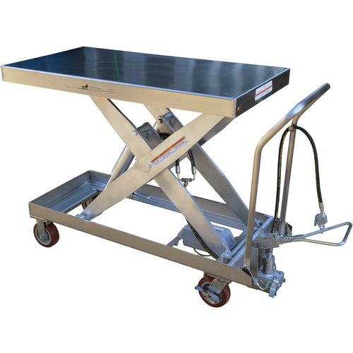 Air SS Cart 2000 lb 24 × 47.25 - Exact Industrial Supply